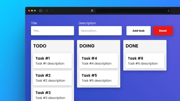 Drag & Drop Kanban Board